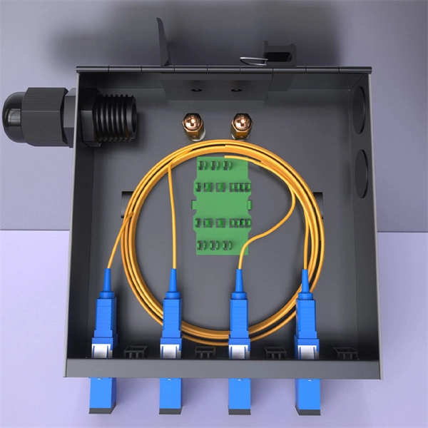 How to connect the fiber distribution box and the junction box