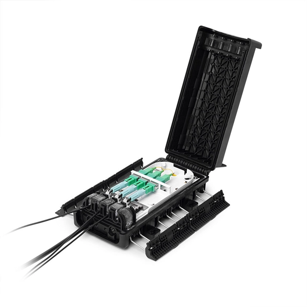 How to connect a network cable switch with fiber optic cable